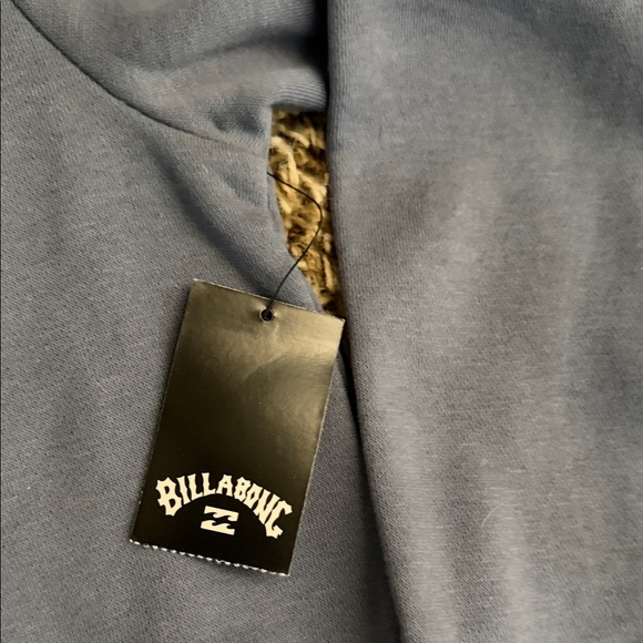 Dark Gray/slate blue-ish  brand new Billabong Sweatshirt with Subtle Logo - Picture 3 of 4